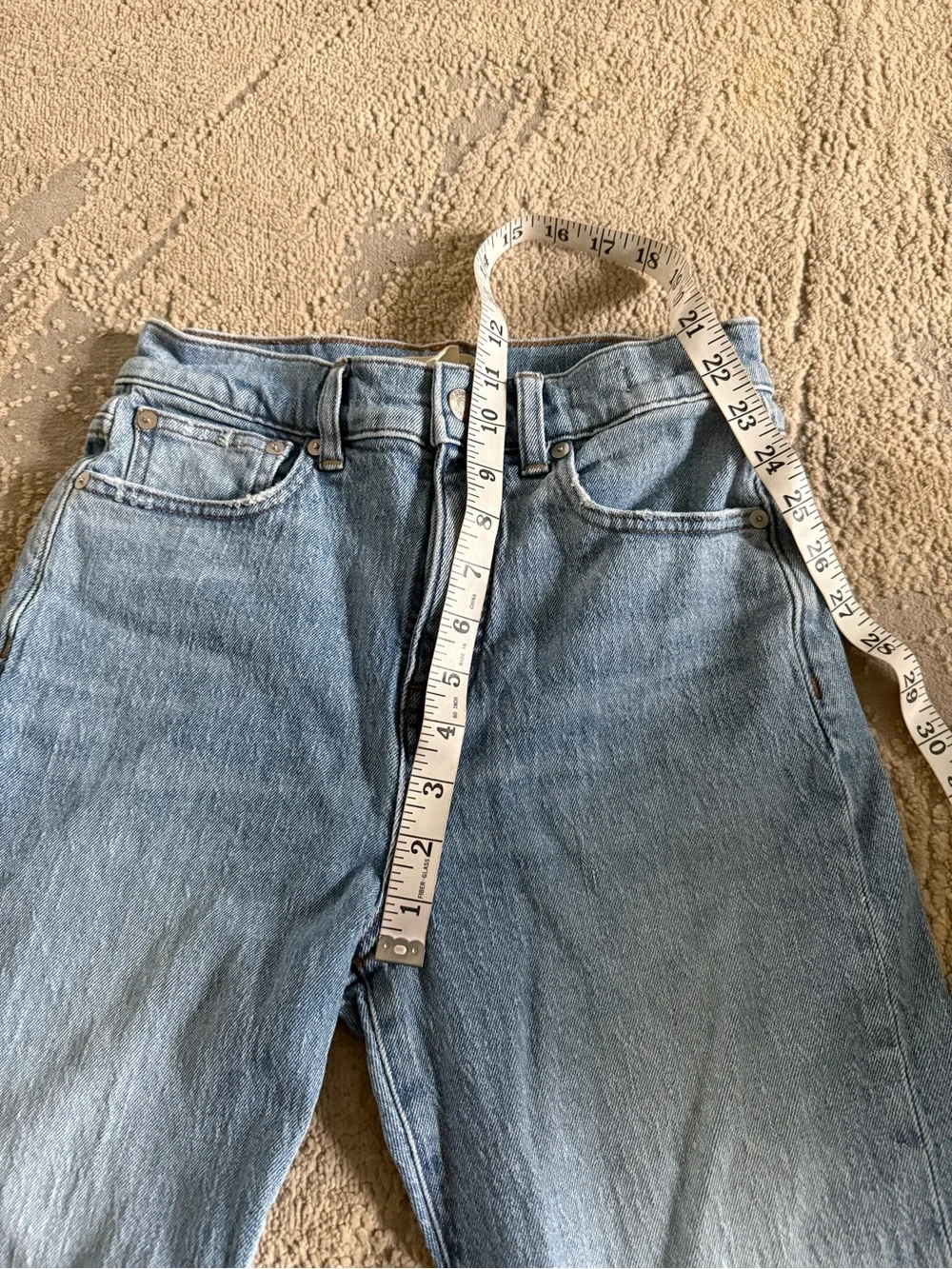 Madewell Jeans 90s Straight high rise relaxed fit NN457 size 25